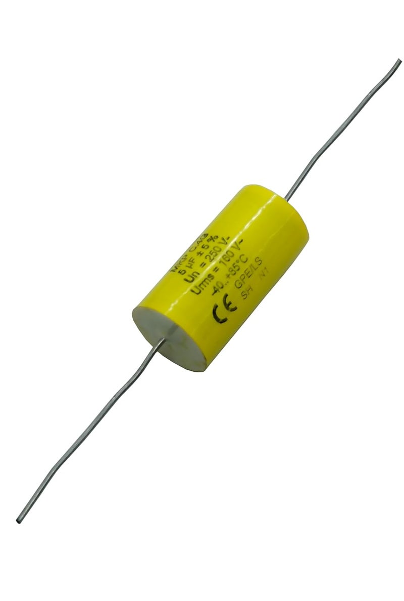 YEGAFE 2pcs 5uF 250V Axial Audio Speaker Crossover stepless Film Capacitor 5% Audio Crossover Tweeter Precise Pairing - Image 3